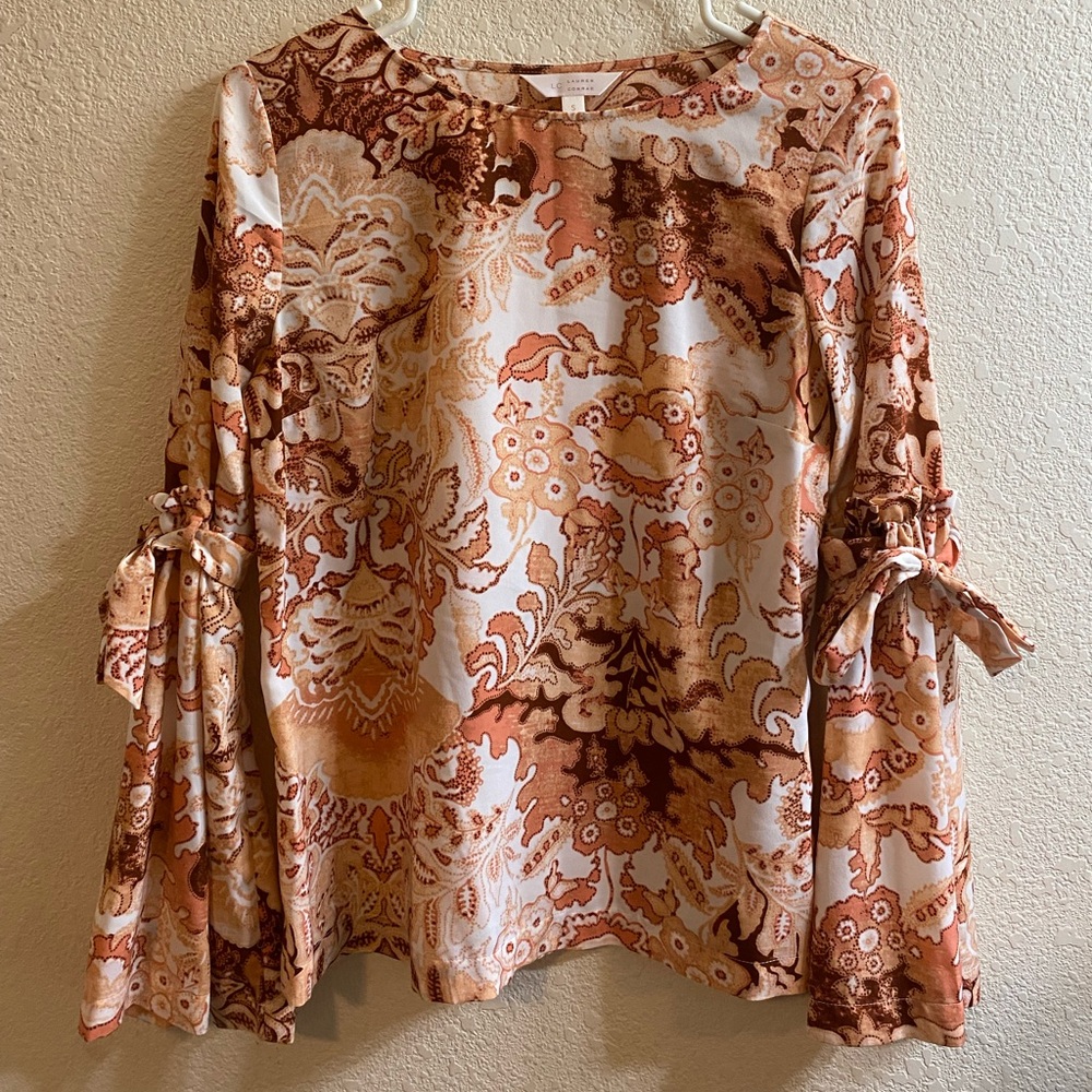 Pink Long Sleeve Blouse
